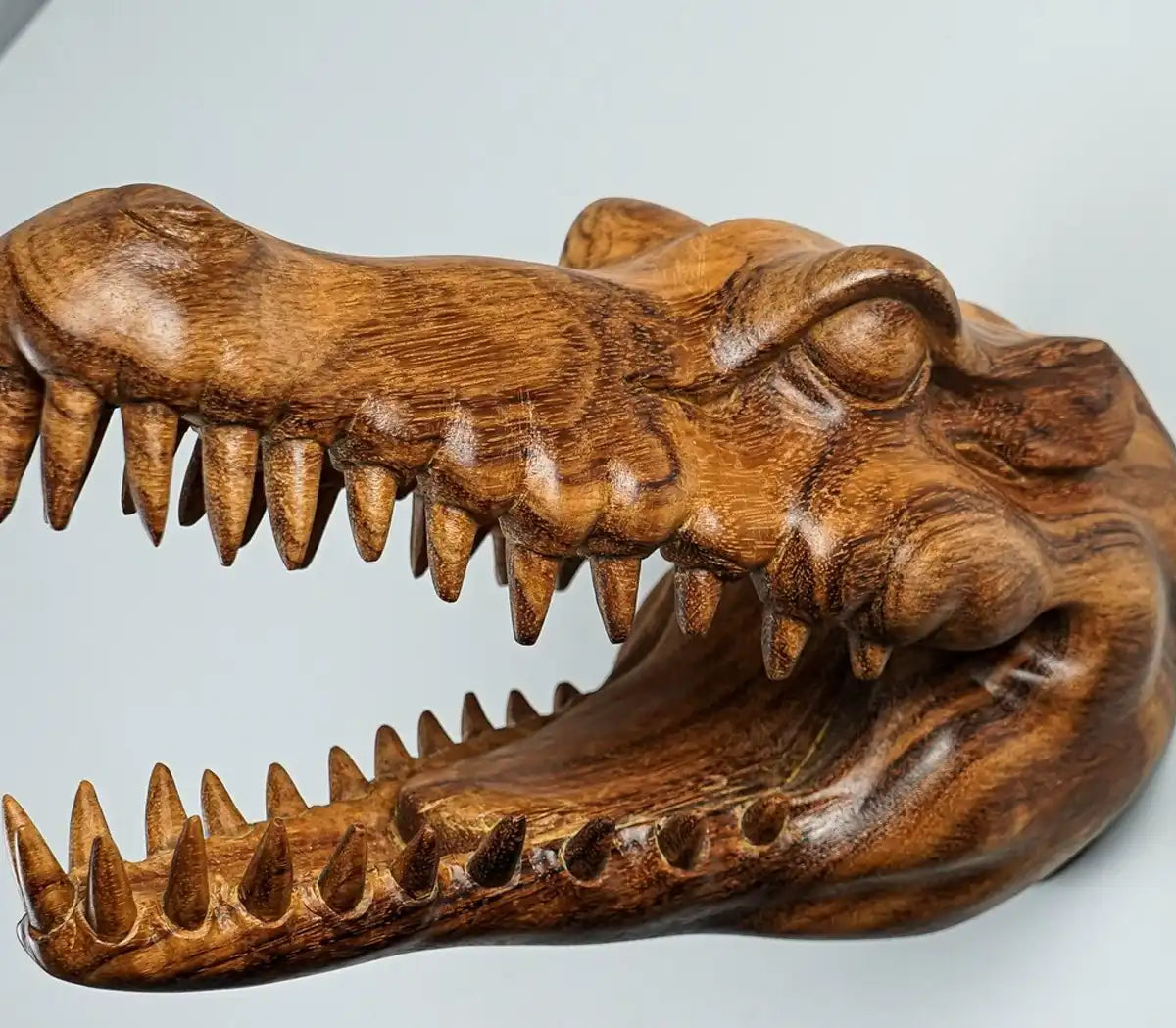 Crocodile Head Wall Decor, Wall Art, Alligator, Wood Carving