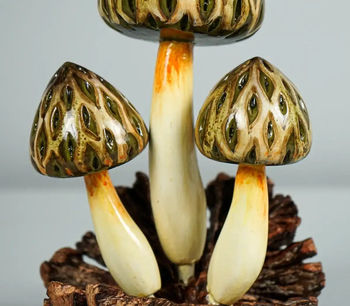 Wild Morel Mushroom Sculpture, Brown Mushroom, Forest, Sculpture