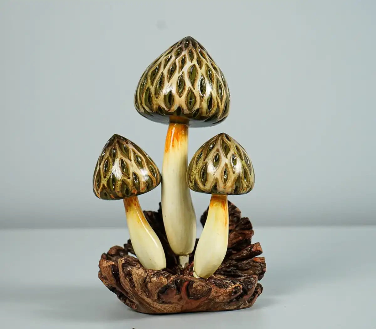 Wild Morel Mushroom Sculpture, Brown Mushroom, Forest, Sculpture