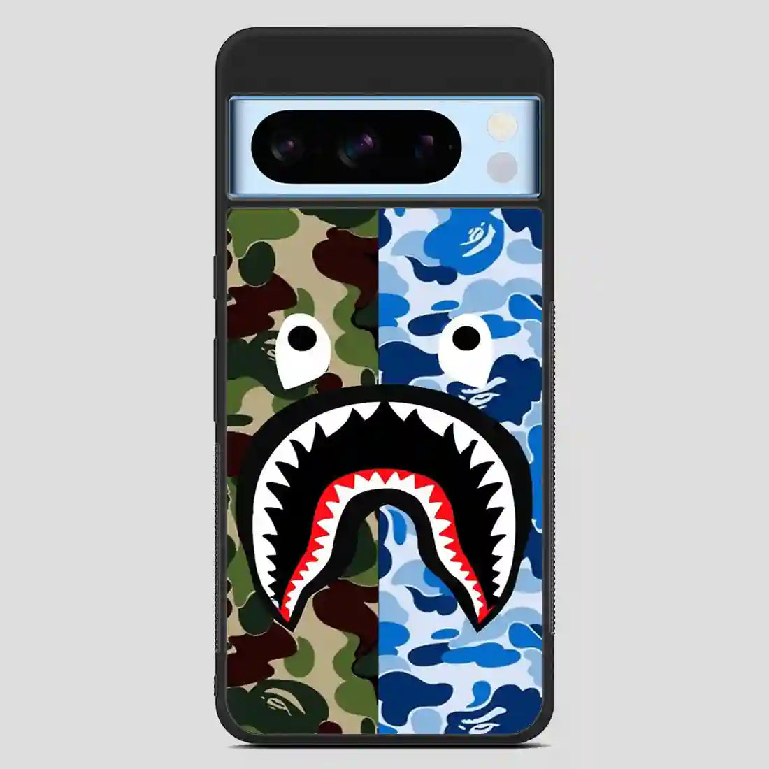 A Bathing Ape Blue Shark Google Pixel 8 Pro Case