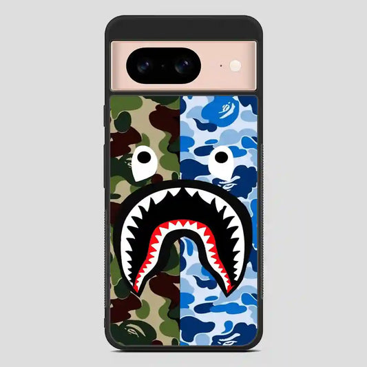 A Bathing Ape Blue Shark Google Pixel 8 Case