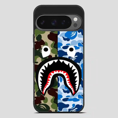 A Bathing Ape Blue Shark Google Pixel 9 Pro Case