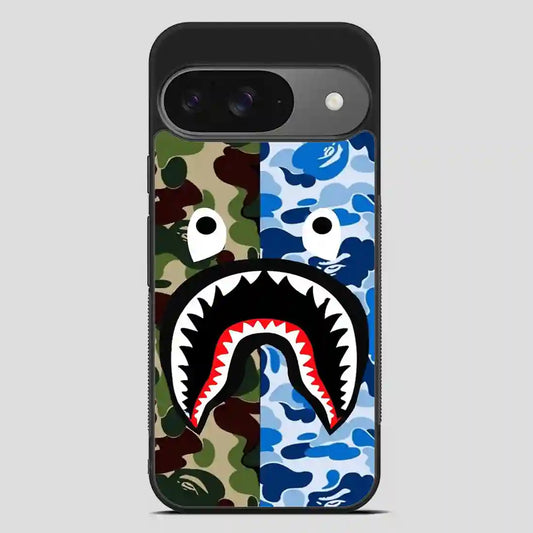 A Bathing Ape Blue Shark Google Pixel 9 Case