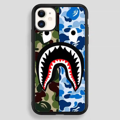 A Bathing Ape Blue Shark iPhone 12 Case