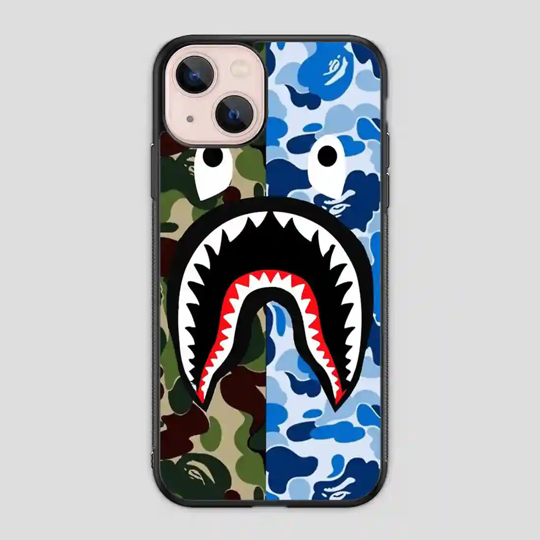 A Bathing Ape Blue Shark iPhone 13 Mini Case