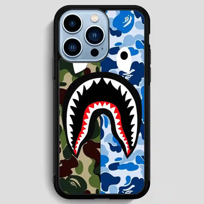 A Bathing Ape Blue Shark iPhone 13 Pro Max Case