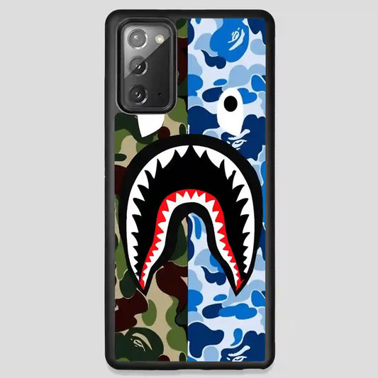 A Bathing Ape Blue Shark Samsung Galaxy Note 20 Case