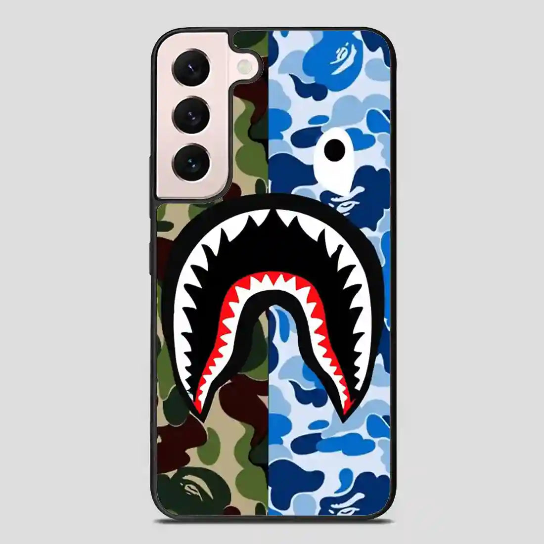 A Bathing Ape Blue Shark Samsung Galaxy S22 Plus Case