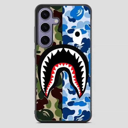 A Bathing Ape Blue Shark Samsung Galaxy S23 FE Case