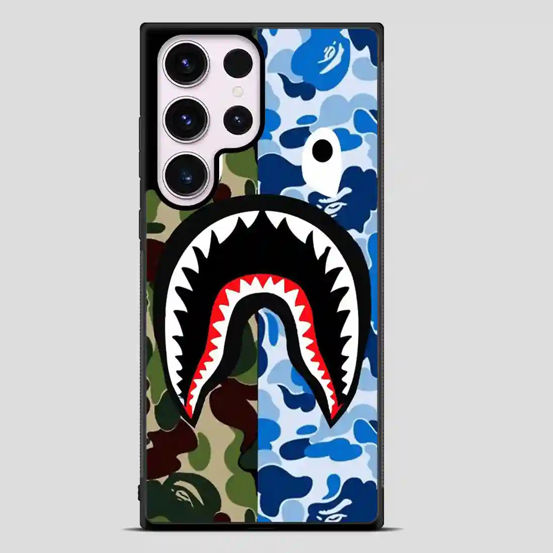 A Bathing Ape Blue Shark Samsung Galaxy S23 Ultra Case