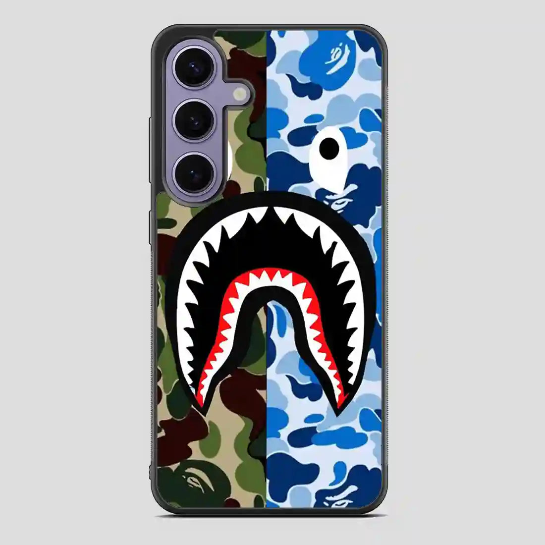 A Bathing Ape Blue Shark Samsung Galaxy S24 Case