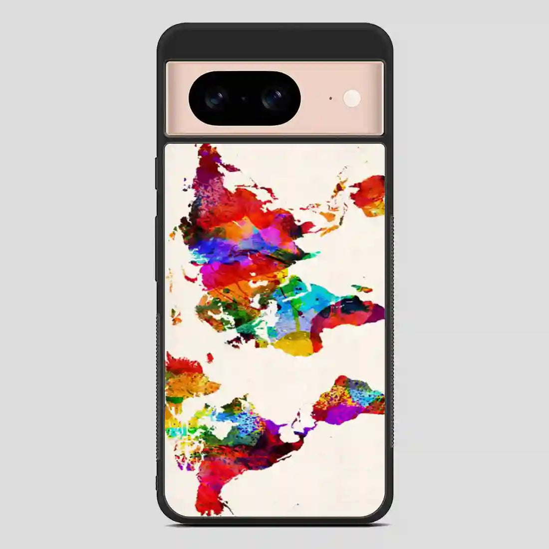 Abstract Painting World Map Google Pixel 8 Case