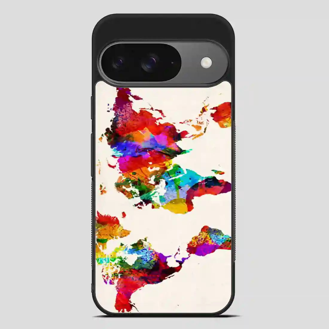 Abstract Painting World Map Google Pixel 9 Case