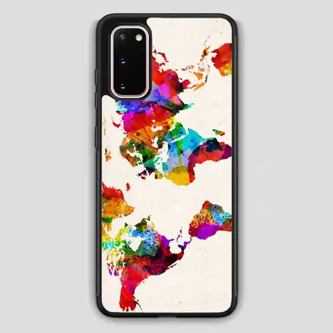 Abstract Painting World Map Samsung Galaxy S20 Case