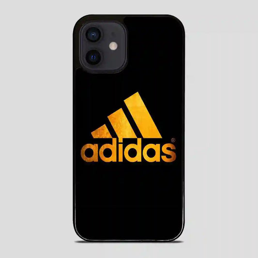 Adidas Black Brown Logo iPhone 12 Mini Case