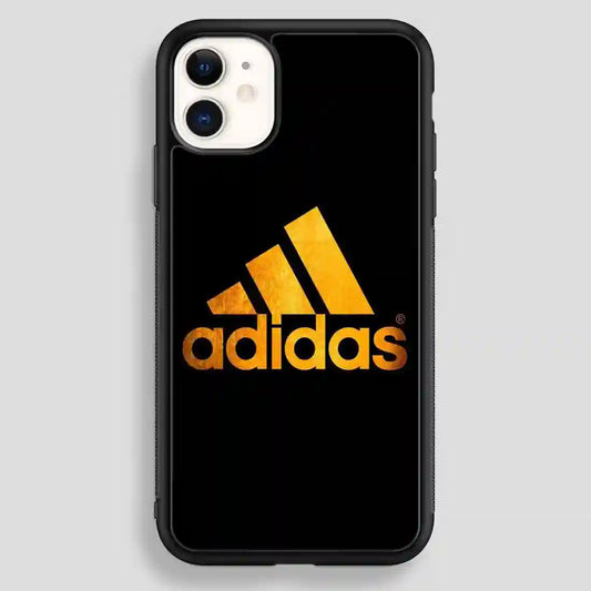 Adidas Black Brown Logo iPhone 12 Case