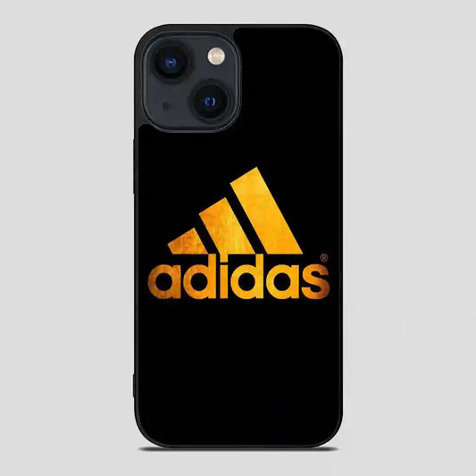 Adidas Black Brown Logo iPhone 14 Case