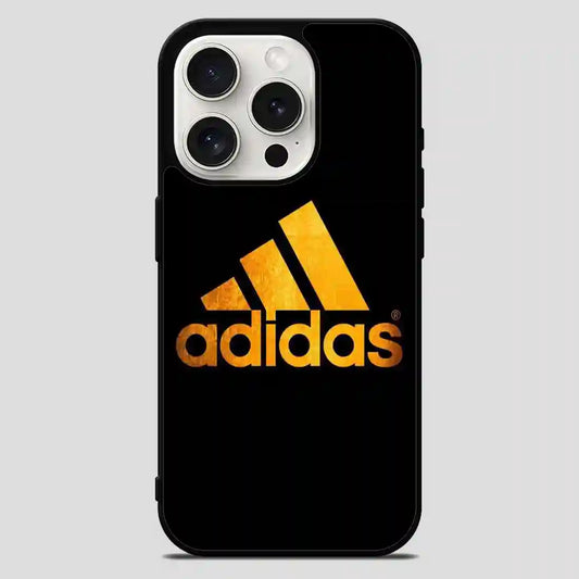 Adidas Black Brown Logo iPhone 15 Pro Max Case