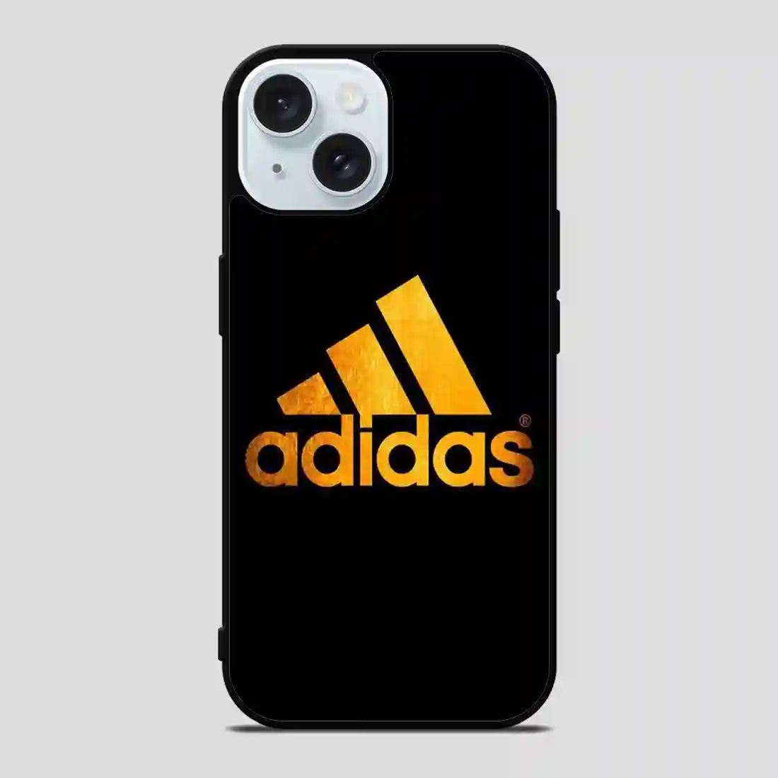 Adidas Black Brown Logo iPhone 15 Case