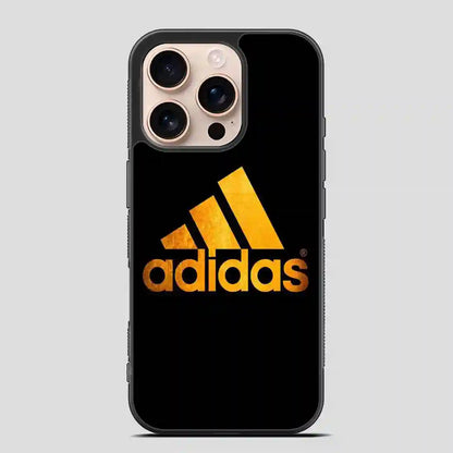 Adidas Black Brown Logo iPhone 16 Pro Case