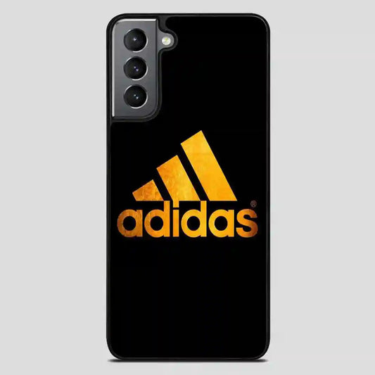 Adidas Black Brown Logo Samsung Galaxy S21 FE Case