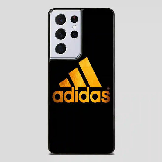 Adidas Black Brown Logo Samsung Galaxy S21 Ultra Case