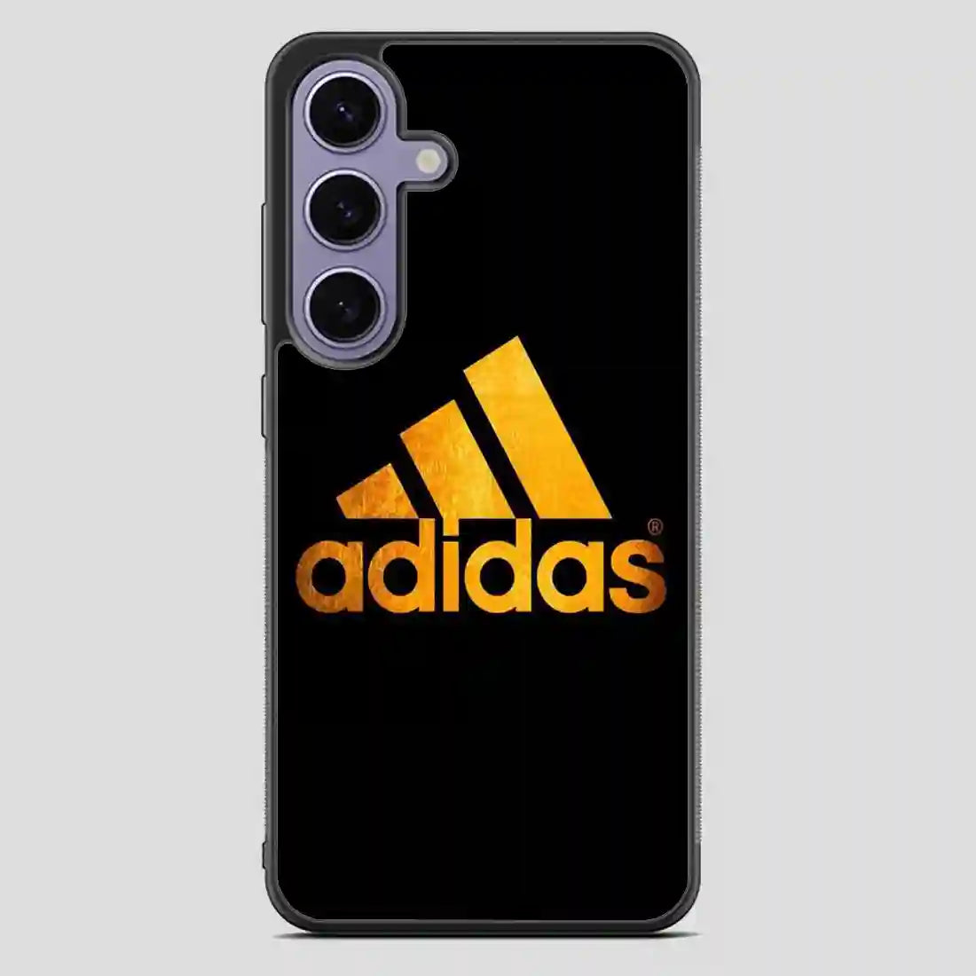 Adidas Black Brown Logo Samsung Galaxy S23 FE Case