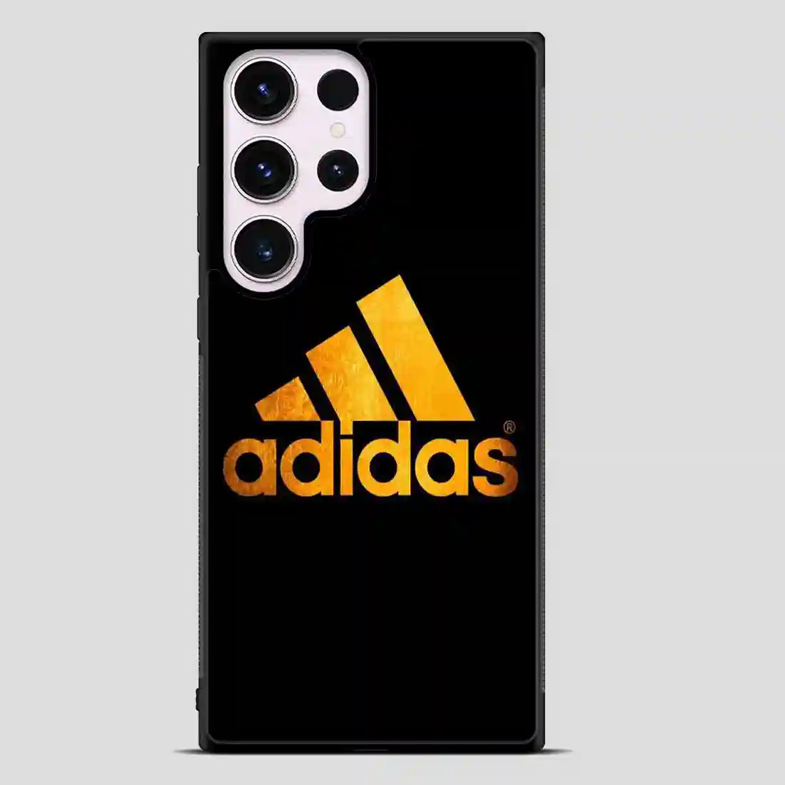 Adidas Black Brown Logo Samsung Galaxy S23 Ultra Case