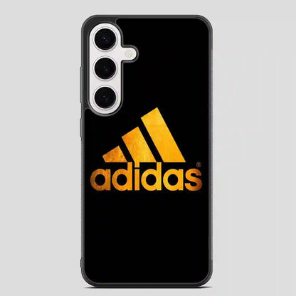 Adidas Black Brown Logo Samsung Galaxy S24 FE Case