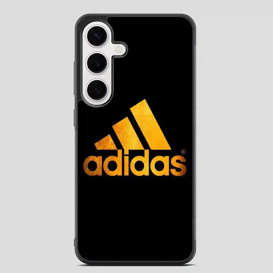 Adidas Black Brown Logo Samsung Galaxy S24 Plus Case