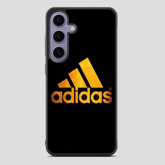 Adidas Black Brown Logo Samsung Galaxy S24 Case