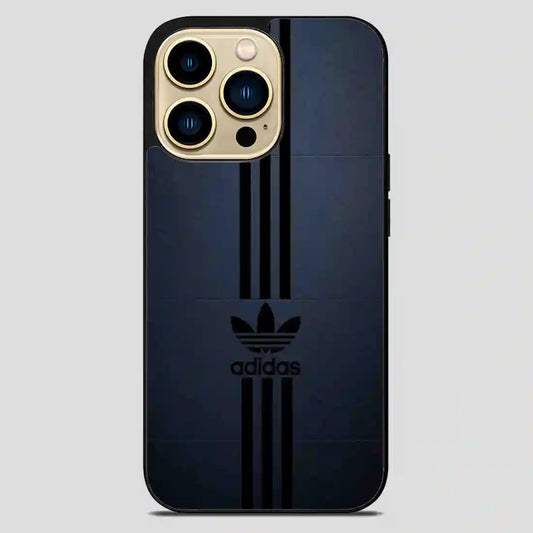 Adidas Black Dark iPhone 14 Pro Max Case