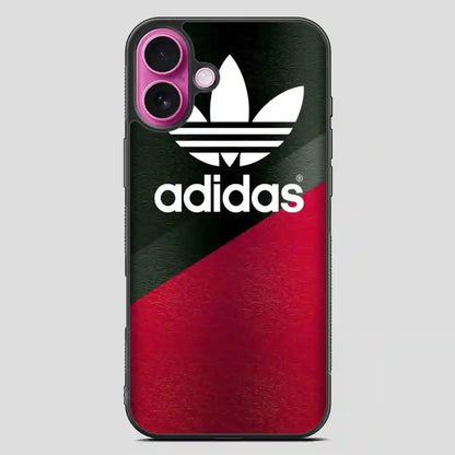 Adidas Black Wallpaper iPhone 16 Plus Case