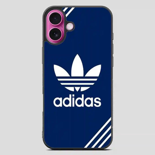 Adidas Blue Art iPhone 16 Plus Case