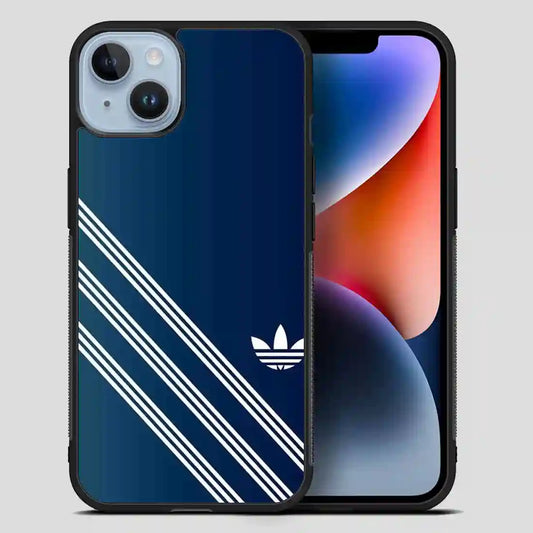 Adidas Blue Line Simple iPhone 14 Plus Case