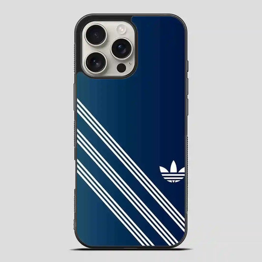 Adidas Blue Line Simple iPhone 16 Pro Max Case