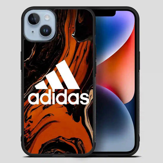 Adidas Brown Marbel iPhone 14 Plus Case