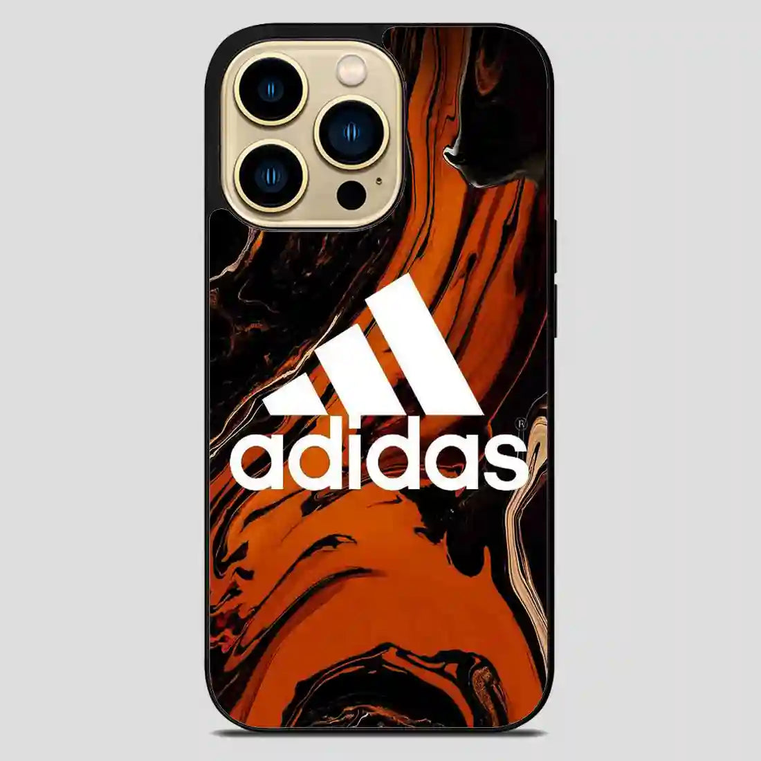 Adidas Brown Marbel iPhone 14 Pro Max Case