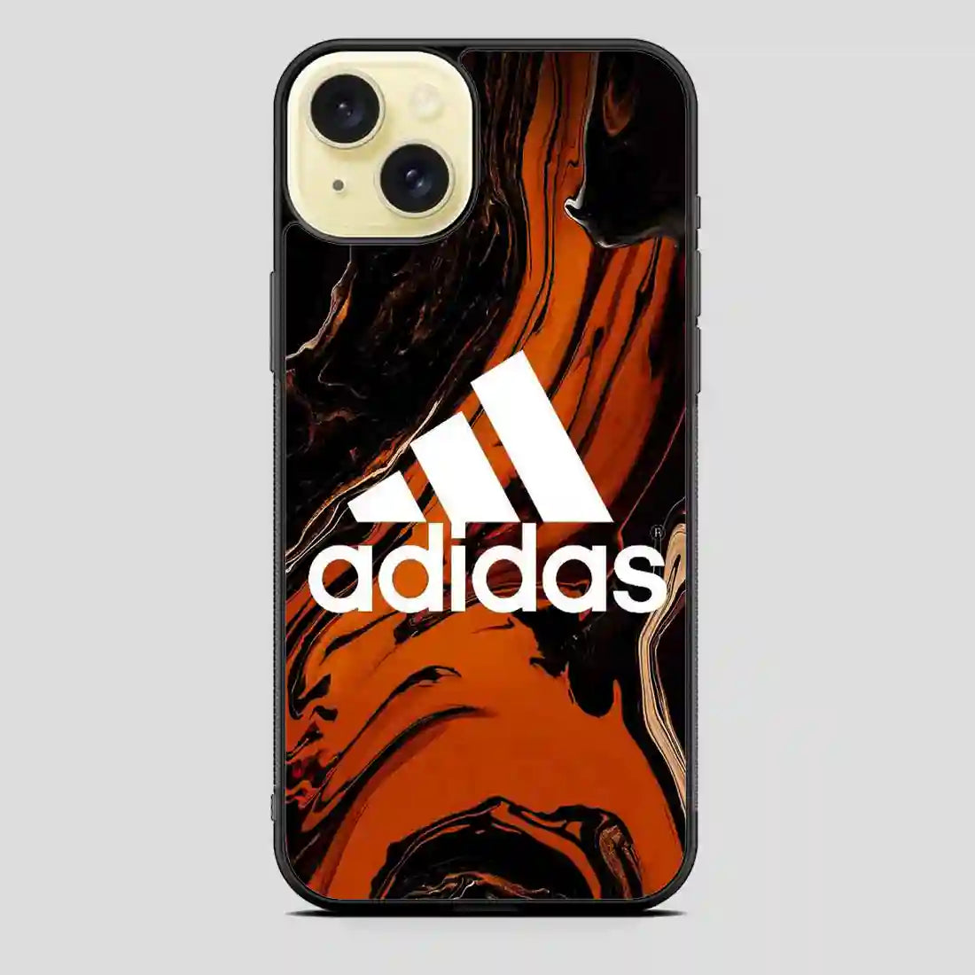 Adidas Brown Marbel iPhone 15 Plus Case