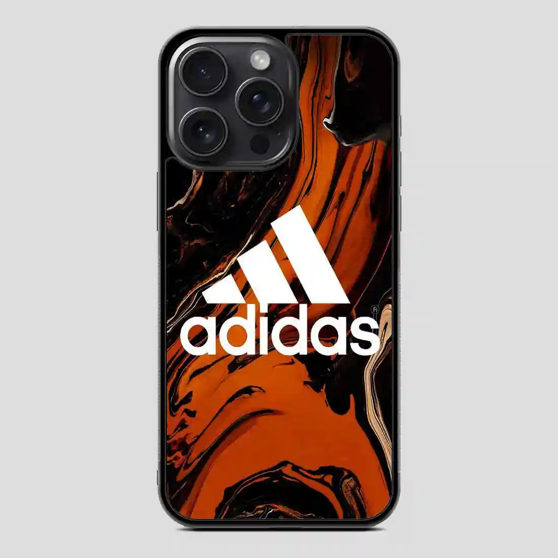 Adidas Brown Marbel iPhone 15 Pro Case