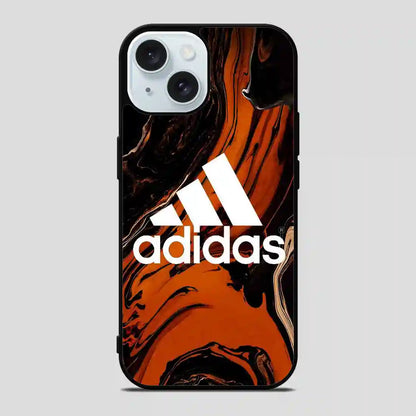 Adidas Brown Marbel iPhone 15 Case