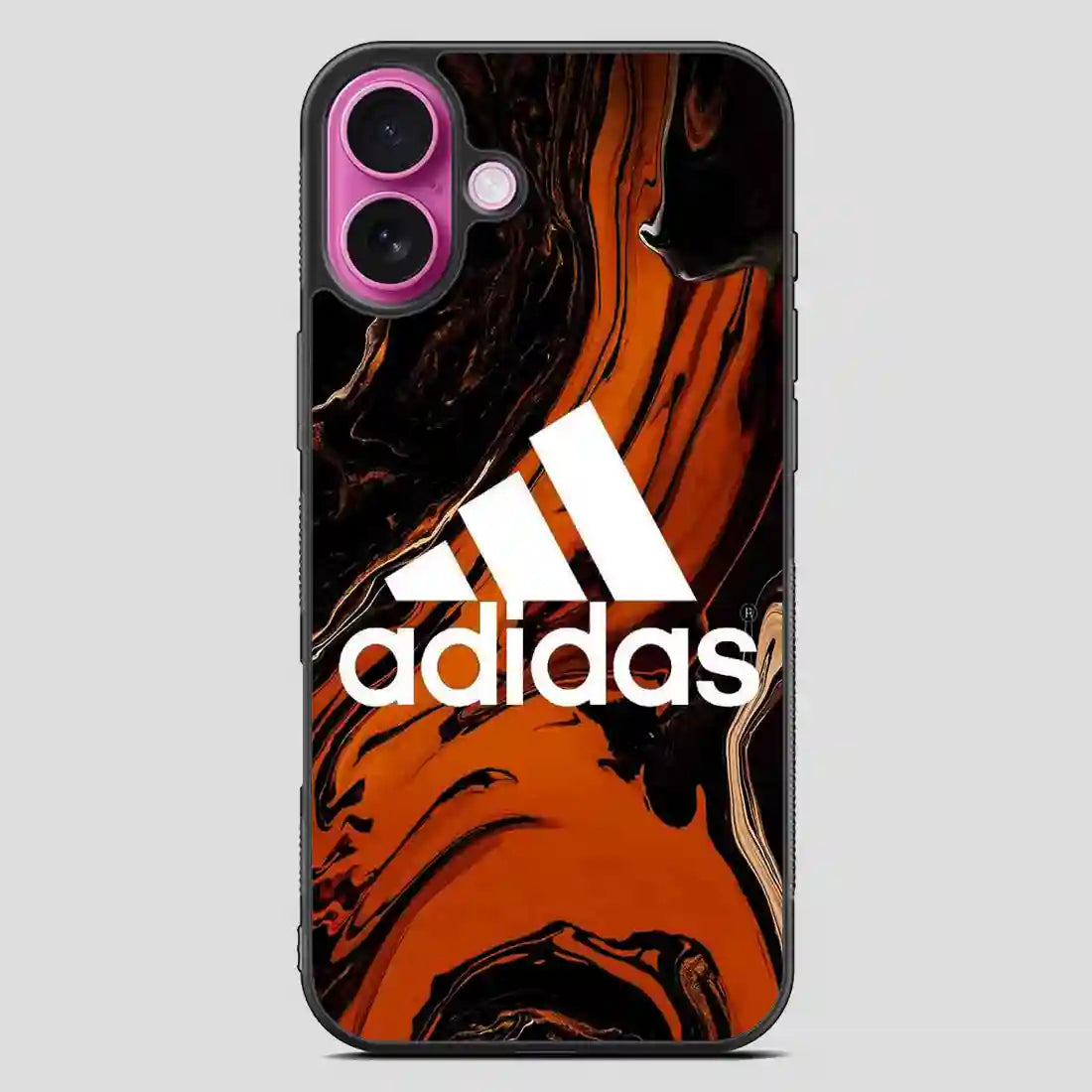 Adidas Brown Marbel iPhone 16 Plus Case