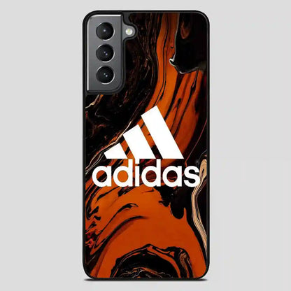 Adidas Brown Marbel Samsung Galaxy S21 FE Case