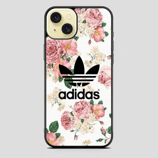 Adidas Flower Pink iPhone 15 Plus Case