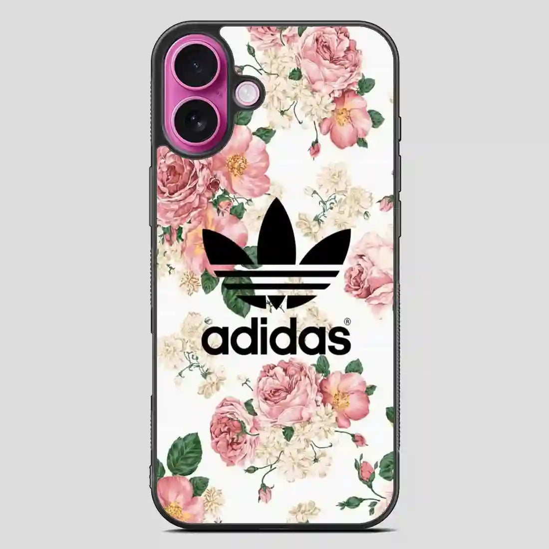 Adidas Flower Pink iPhone 16 Plus Case