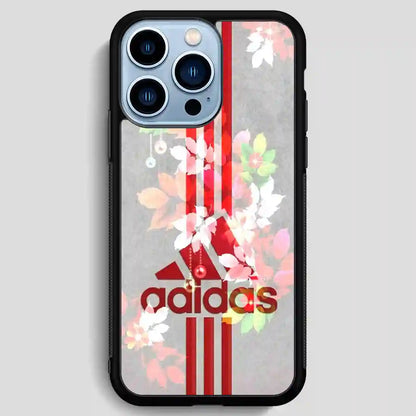 Adidas Flower Red iPhone 13 Pro Max Case