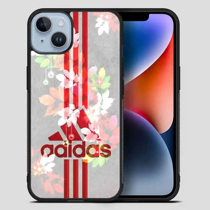 Adidas Flower Red iPhone 14 Plus Case