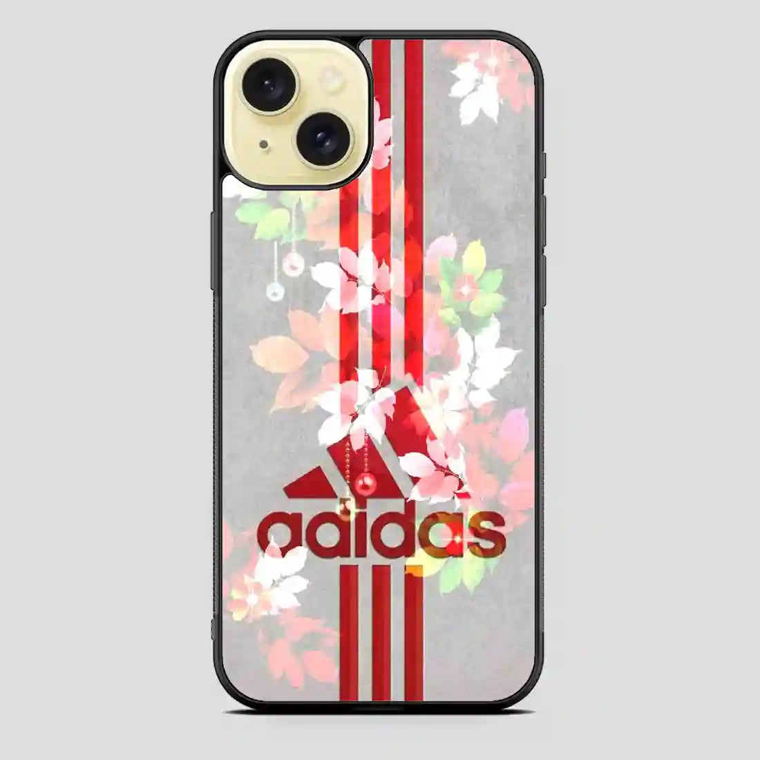 Adidas Flower Red iPhone 15 Plus Case