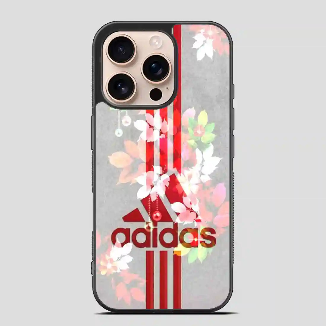 Adidas Flower Red iPhone 16 Pro Case