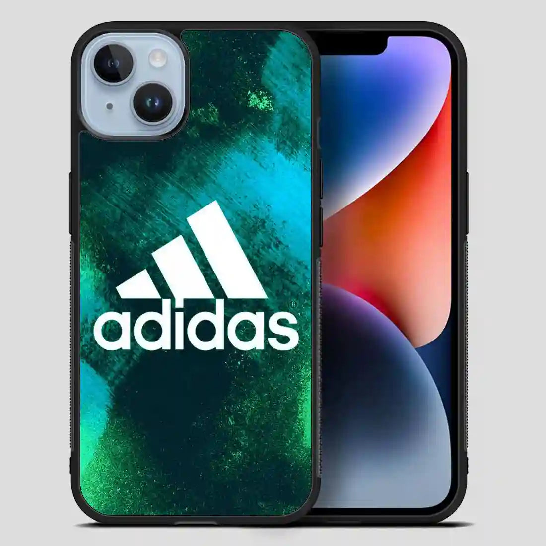 Adidas Green Galaxy iPhone 14 Plus Case